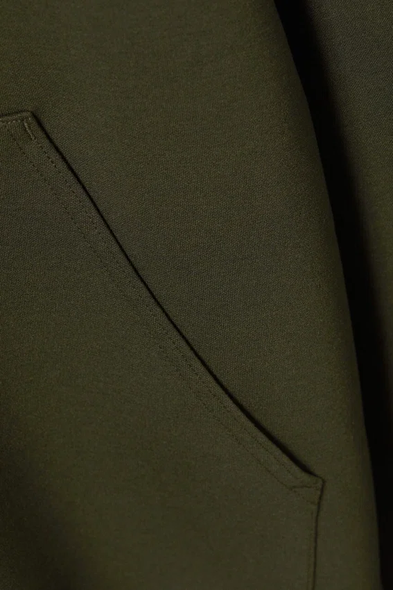 Oversized-Scuba-Kapuzenpullover – Dunkelkhaki Oversized-Scuba-Kapuzenpullover – Dunkelkhaki