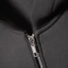 Oversized-Scuba-Kapuzenpullover mit Reißverschluss – Dunkelgrau Oversized-Scuba-Kapuzenpullover mit Reißverschluss – Dunkelgrau