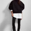 Oversized-Scuba-Kapuzenpullover – Schwarz Oversized-Scuba-Kapuzenpullover – Schwarz