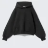 Oversized-Scuba-Kapuzenpullover – Schwarz Oversized-Scuba-Kapuzenpullover – Schwarz