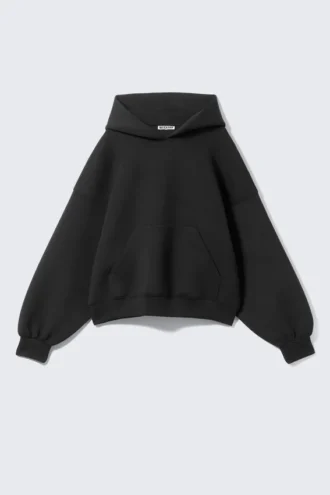 Oversized-Scuba-Kapuzenpullover – Schwarz Oversized-Scuba-Kapuzenpullover – Schwarz