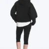 Oversized Scuba Zip-Kapuzenpullover – Schwarz Oversized Scuba Zip-Kapuzenpullover – Schwarz