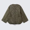 Oversized-Steppjacke – Dunkelkhaki Oversized-Steppjacke – Dunkelkhaki