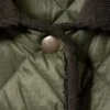 Oversized-Steppjacke – Dunkelkhaki-Grün
