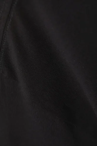 Oversized-T-Shirt aus schwerem Stoff – Schwarz