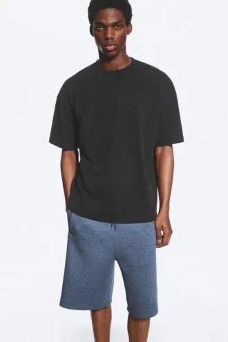 Oversized-T-Shirt im Box-Schnitt – gewaschenes Schwarz