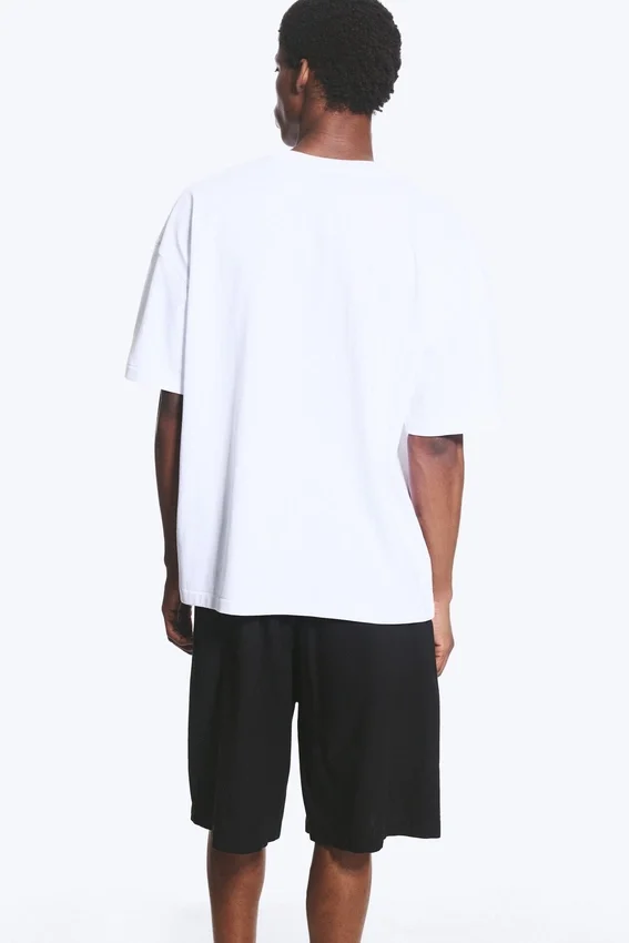 Oversized-T-Shirt im Boxy-Schnitt – Weiß Oversized-T-Shirt im Boxy-Schnitt – Weiß