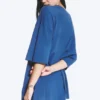 Oversized-T-Shirt mit Print – Blau