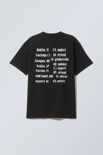 Oversized-T-Shirt mit Print – World Tour