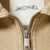 Oxford-Jacke mit Zwei-Wege-Reißverschluss – Dusty Beige