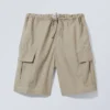 Parachute Loose Cargo Shorts – Beige Parachute Loose Cargo Shorts – Beige