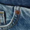 Paz Low-Rise-Jeans ohne Bund mit weitem Bein – Blue Horses – Mittelblau Paz Low-Rise-Jeans ohne Bund mit weitem Bein – Blue Horses – Mittelblau