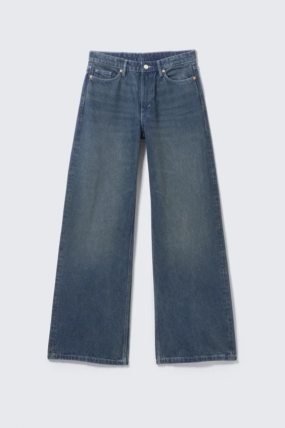 Paz Mid Rise Wide Jeans – Ajax Blue – Dunkelblau Paz Mid Rise Wide Jeans – Ajax Blue – Dunkelblau