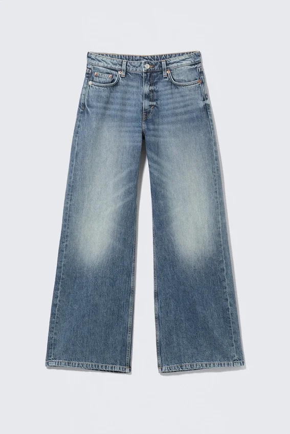Paz Mid Rise Wide Jeans – Blue Horses – Mittelblau Paz Mid Rise Wide Jeans – Blue Horses – Mittelblau