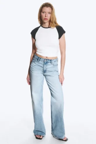 Paz Mid Rise Wide Jeans – Trot Blue – Hellblau Paz Mid Rise Wide Jeans – Trot Blue – Hellblau