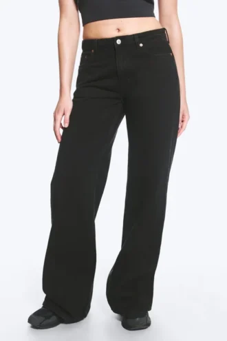 Paz Mid Rise Wide Jeans – Tuned Black – Schwarz Paz Mid Rise Wide Jeans – Tuned Black – Schwarz