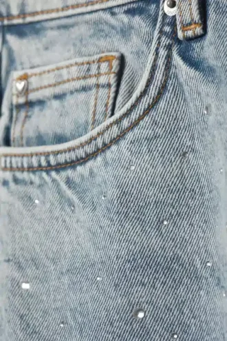 Paz Mid Straight Jeans mit Verzierungen – Venice Blue – Hellblau Paz Mid Straight Jeans mit Verzierungen – Venice Blue – Hellblau