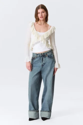 Peggy Low Rise Loose Baggy Jeans – Blau – Umschlag Peggy Low Rise Loose Baggy Jeans – Blau – Umschlag