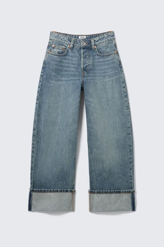 Peggy Low Rise Loose Baggy Jeans – Blau – Umschlag Peggy Low Rise Loose Baggy Jeans – Blau – Umschlag