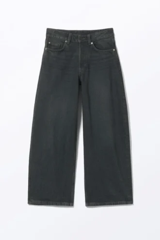 Peggy Low Waist Loose Baggy Leg Jeans – Smokey Blue