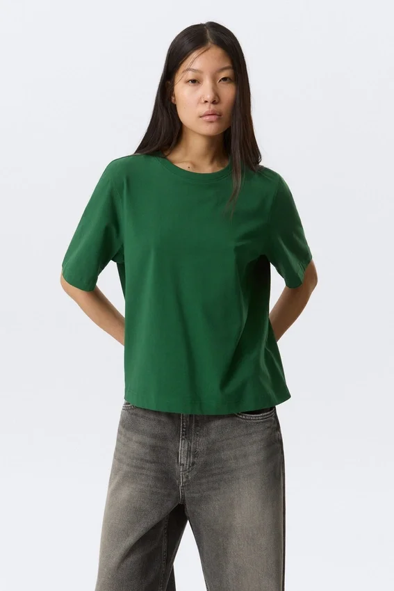 Perfect Boxy T-Shirt – Dunkelgrün Perfect Boxy T-Shirt – Dunkelgrün