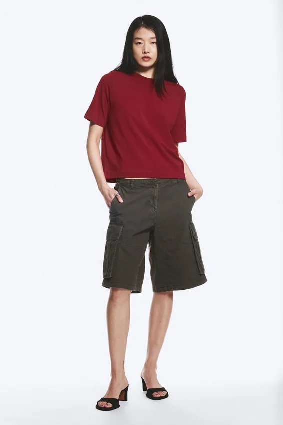 Perfect Boxy T-Shirt – Dunkelrot Perfect Boxy T-Shirt – Dunkelrot