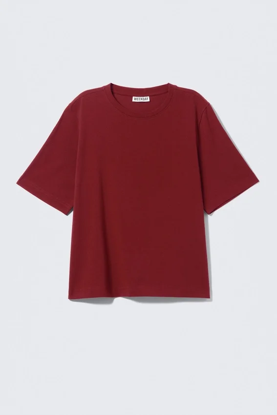 Perfect Boxy T-Shirt – Dunkelrot Perfect Boxy T-Shirt – Dunkelrot