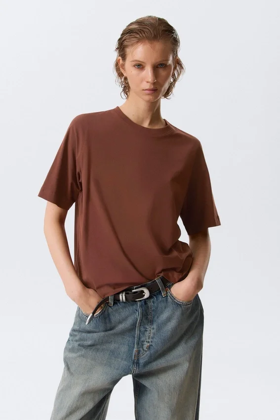 Perfect Boxy T-Shirt – Rostbraun Perfect Boxy T-Shirt – Rostbraun