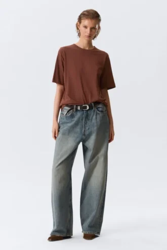 Perfect Boxy T-Shirt – Rostbraun