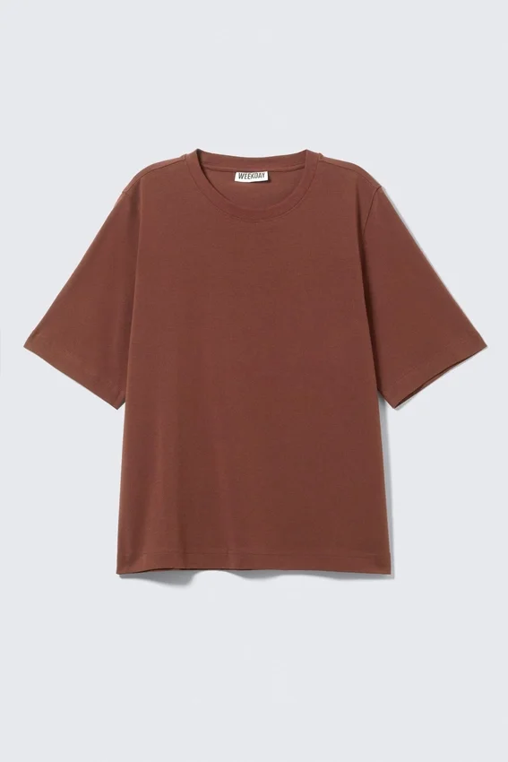 Perfect Boxy T-Shirt – Rostbraun Perfect Boxy T-Shirt – Rostbraun