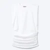 Plissiertes Tanktop – Weiß Plissiertes Tanktop – Weiß