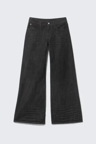 Poser Regular Waist Loose Wide Jeans – Extra Black Rinse | Cheap Monday GB Poser Regular Waist Loose Wide Jeans – Extra Black Rinse | Cheap Monday GB