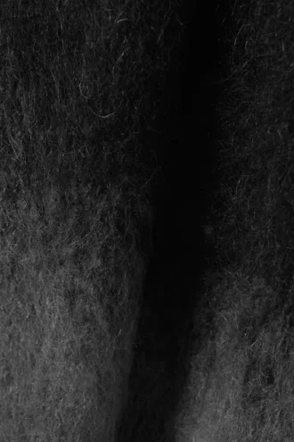Pullover aus verblichener Mohairmischung – Schwarz/Grau verlaufen