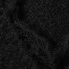 Pullover mit V-Ausschnitt und Spitzenbesatz – Schwarz Pullover mit V-Ausschnitt und Spitzenbesatz – Schwarz