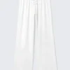 Pyjama-Hose mit lockerer Passform – Weiß Pyjama-Hose mit lockerer Passform – Weiß