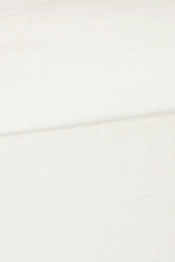 Pyjama-Hose mit niedriger Taille und ausgestelltem Bein – Weiß Pyjama-Hose mit niedriger Taille und ausgestelltem Bein – Weiß