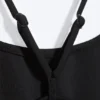Racerback-Badeanzug – Schwarz