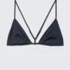 Racerback-Triangel-Bikini-Oberteil – Dunkelblau schimmernd Racerback-Triangel-Bikini-Oberteil – Dunkelblau schimmernd
