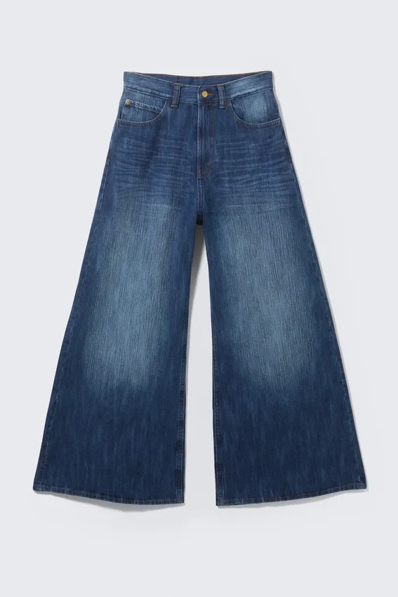 Rad Super Regular Waist Loose Wide Jeans – Blue Web – Mittelblau | Cheap Monday GB Rad Super Regular Waist Loose Wide Jeans – Blue Web – Mittelblau | Cheap Monday GB