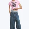 Rad Super Regular Waist Loose Wide Jeans – Tide Blue – Dunkelblau | Cheap Monday GB