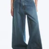 Rad Super Regular Waist Loose Wide Jeans – Tide Blue – Dunkelblau | Cheap Monday GB