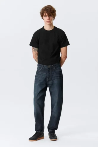 Ray Mid Rise Relaxed Tapered Jeans – Deep Sea Blue – Dark Blue Ray Mid Rise Relaxed Tapered Jeans – Deep Sea Blue – Dark Blue