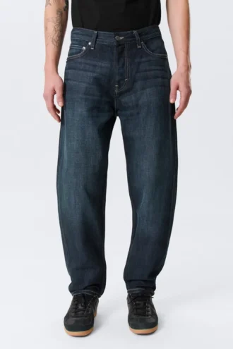 Ray Mid Rise Relaxed Tapered Jeans – Deep Sea Blue – Dark Blue Ray Mid Rise Relaxed Tapered Jeans – Deep Sea Blue – Dark Blue