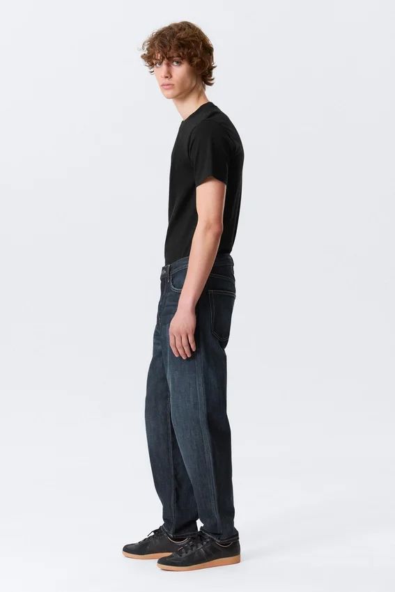 Ray Mid Rise Relaxed Tapered Jeans – Deep Sea Blue – Dark Blue Ray Mid Rise Relaxed Tapered Jeans – Deep Sea Blue – Dark Blue