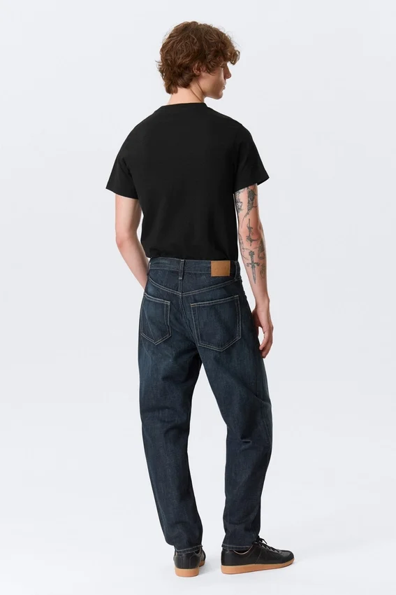 Ray Mid Rise Relaxed Tapered Jeans – Deep Sea Blue – Dark Blue Ray Mid Rise Relaxed Tapered Jeans – Deep Sea Blue – Dark Blue