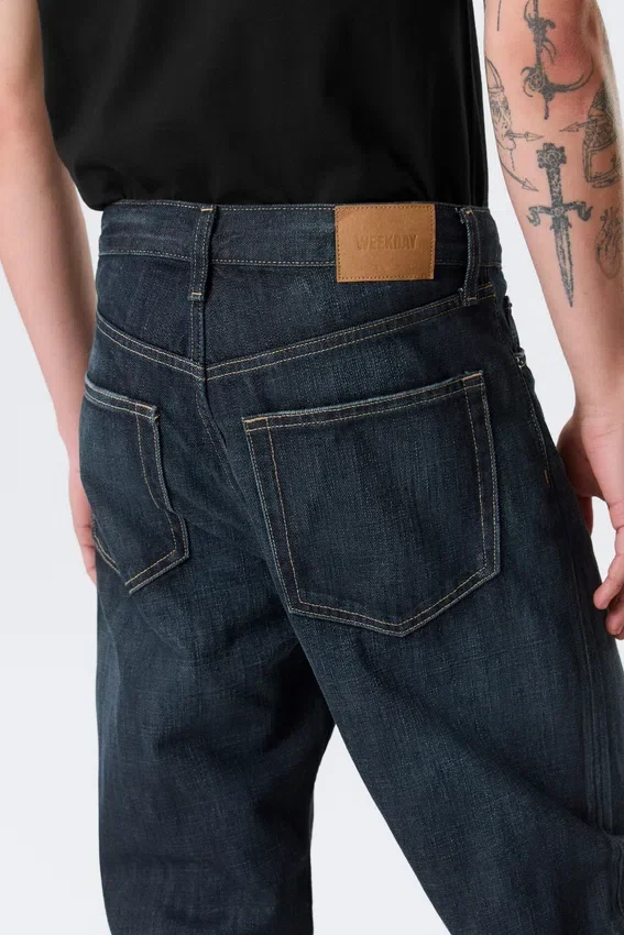 Ray Mid Rise Relaxed Tapered Jeans – Deep Sea Blue – Dark Blue Ray Mid Rise Relaxed Tapered Jeans – Deep Sea Blue – Dark Blue