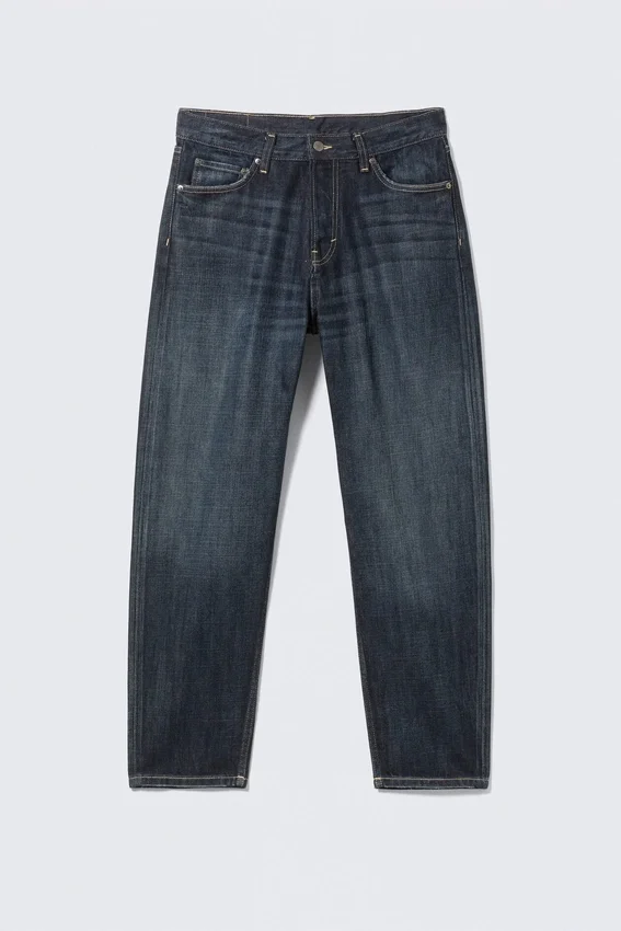 Ray Mid Rise Relaxed Tapered Jeans – Deep Sea Blue – Dark Blue Ray Mid Rise Relaxed Tapered Jeans – Deep Sea Blue – Dark Blue
