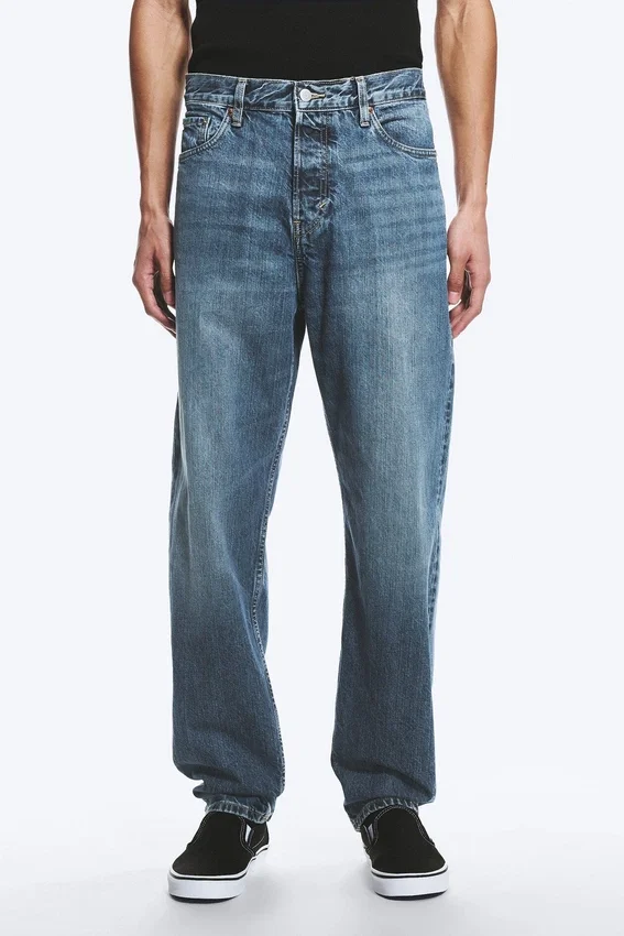 Ray Mid Rise Relaxed Tapered Jeans – Radio Blue – Medium Blue Ray Mid Rise Relaxed Tapered Jeans – Radio Blue – Medium Blue