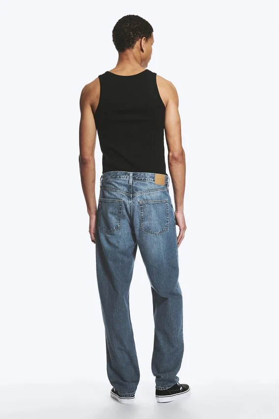 Ray Mid Rise Relaxed Tapered Jeans – Radio Blue – Medium Blue Ray Mid Rise Relaxed Tapered Jeans – Radio Blue – Medium Blue