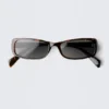 Rechteckige Sonnenbrille – braunes Schildpatt Rechteckige Sonnenbrille – braunes Schildpatt